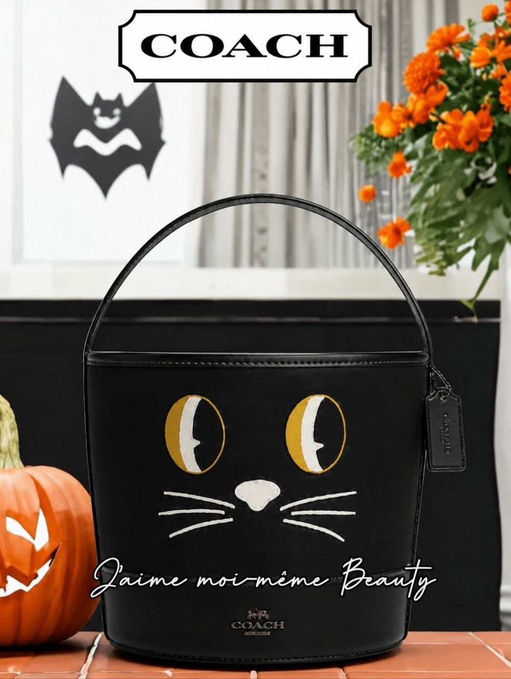 Coach Halloween Kitty Trick or Treat Bucket Bag - Factory Wrapped